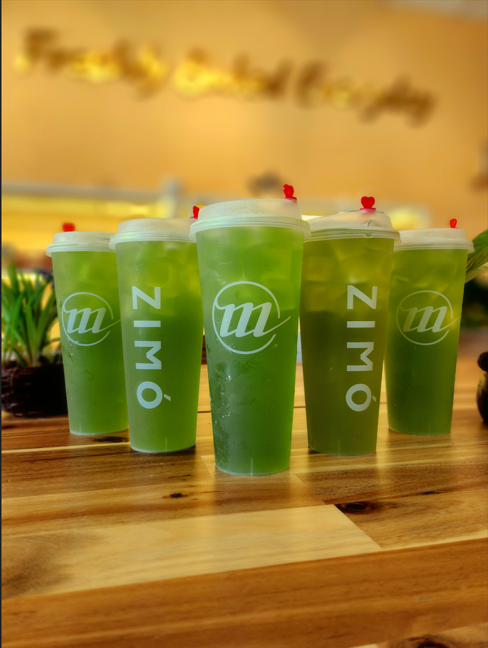A row of handcrafted green teas from Zimo
